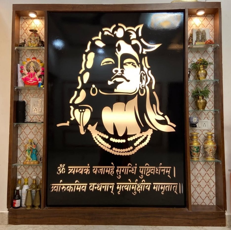 Pooja Unit of a fully furnished house.