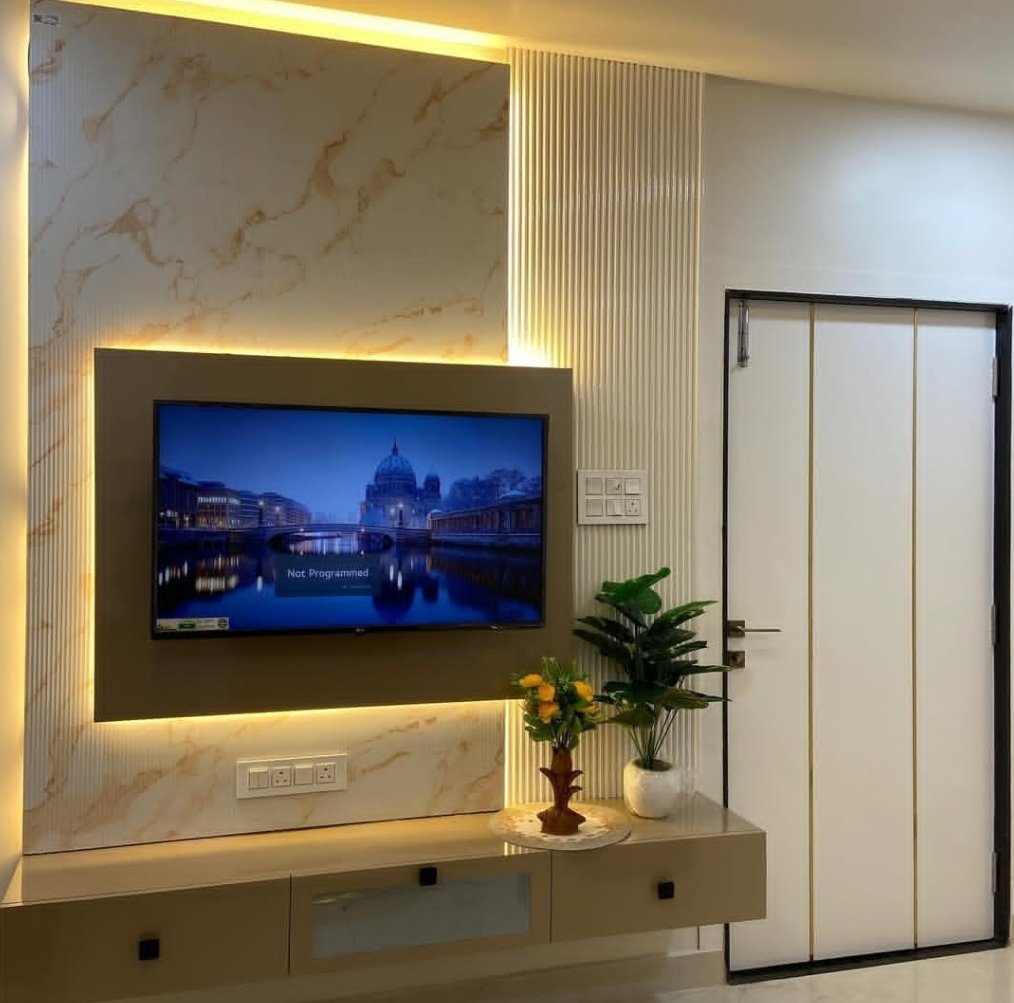 Lavish TV Unit of a wonderful house.