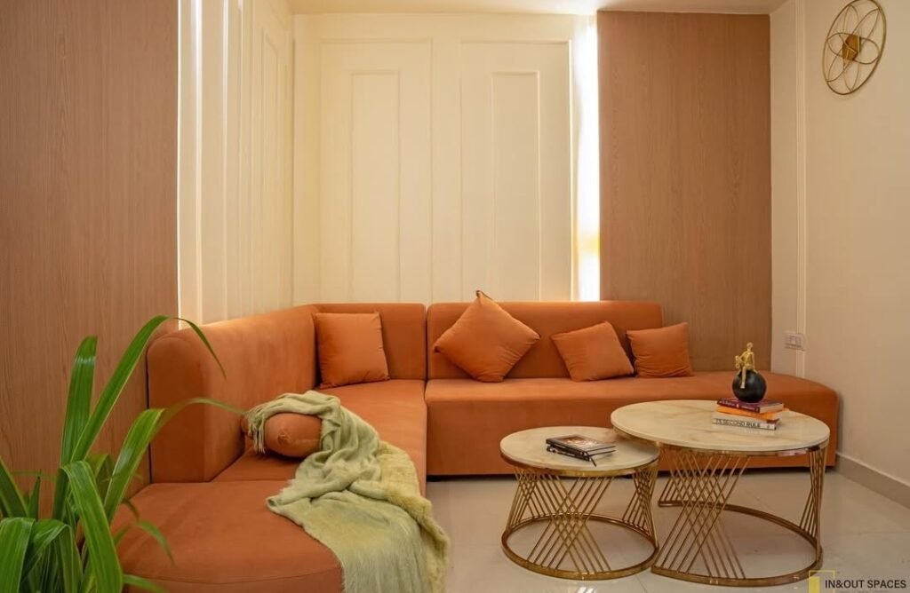 Interior Designer in Jabalpur showing a beautiful drawing area.